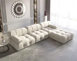 TVF Modular Sectional Sofa-3 Seats with One Ottoman viral couch vip L-Shaped
