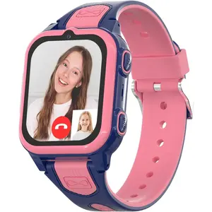4G   Watches Girls with GPS ,  Cell Phone Watch with Video & Voice Calling Texting SOS Call Chat Camera Pedometer  Calculator ,  Watch for Girls  5-12()