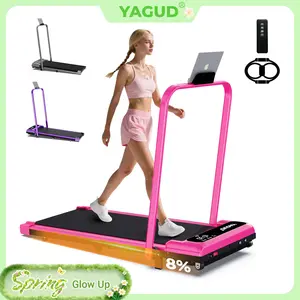 Yagud Treadmill with Incline, Walking Pad with Handle Bar, 265lbs Walking Pad, Portable Folding Walking Treadmills for Home/Office with Low Noise