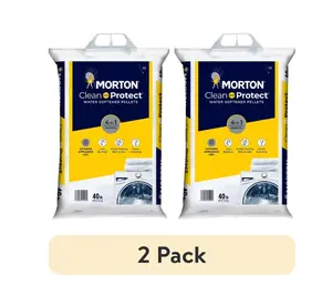 (2 pack) Morton Clean and Protect Water Softener Salt Pellets, 40 lb