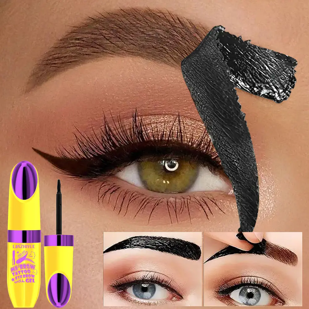 Tearable eyebrow cream is waterproof, anti smudging, and easy to apply, shaping a perfect eyebrow shape