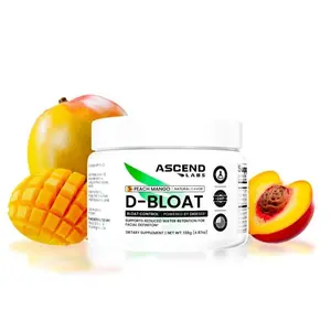 D-BLOAT Daily Debloat Powder - ASCEND LABS - 30 Servings - Natural Bloating Relief & Water Retention Support - Dietary Supplement