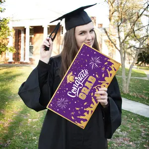 Extra Large Graduation Envelope Wallet, Cash Slot and Card Slots, 14x8 Inch Surprise Gift Bag, Fun Money Holder for High School and College Students