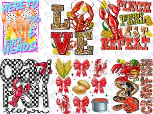 Crawfish DTF Gang Sheet