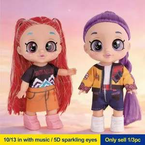 7/10/13 Inch Kpop Anime Action Dolls, Rumi Mira Zoey Idol Group Toys, 5D Shiny Eyes, with Music/without Music, Jointed, Fan Collection Gift