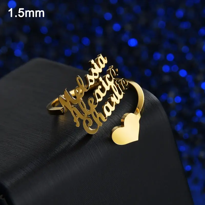 36 Styles Custom Name Ring For Men Women