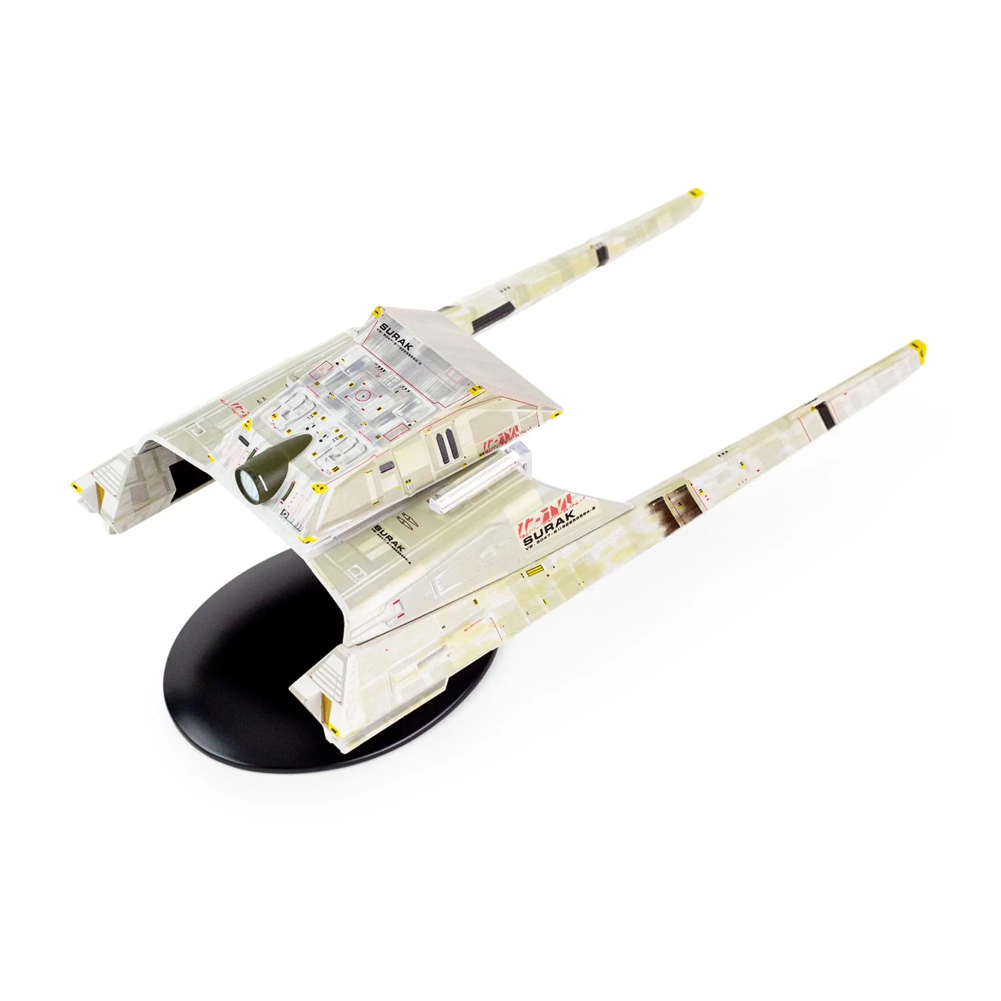 Eaglemoss Star Trek Vulcan Long Range Shuttle Replica - ABS Plastic, Die-Cast, Hand-Painted Collectible Vulcan Ship Display Model