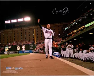 Cal Ripken Jr. Baltimore Orioles Autographed 16" x 20" Final Game Ovation Photograph - Fanatics Authentic Certified