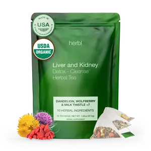 Organic Liver and Kidney Detox Herbal Tea Beverage