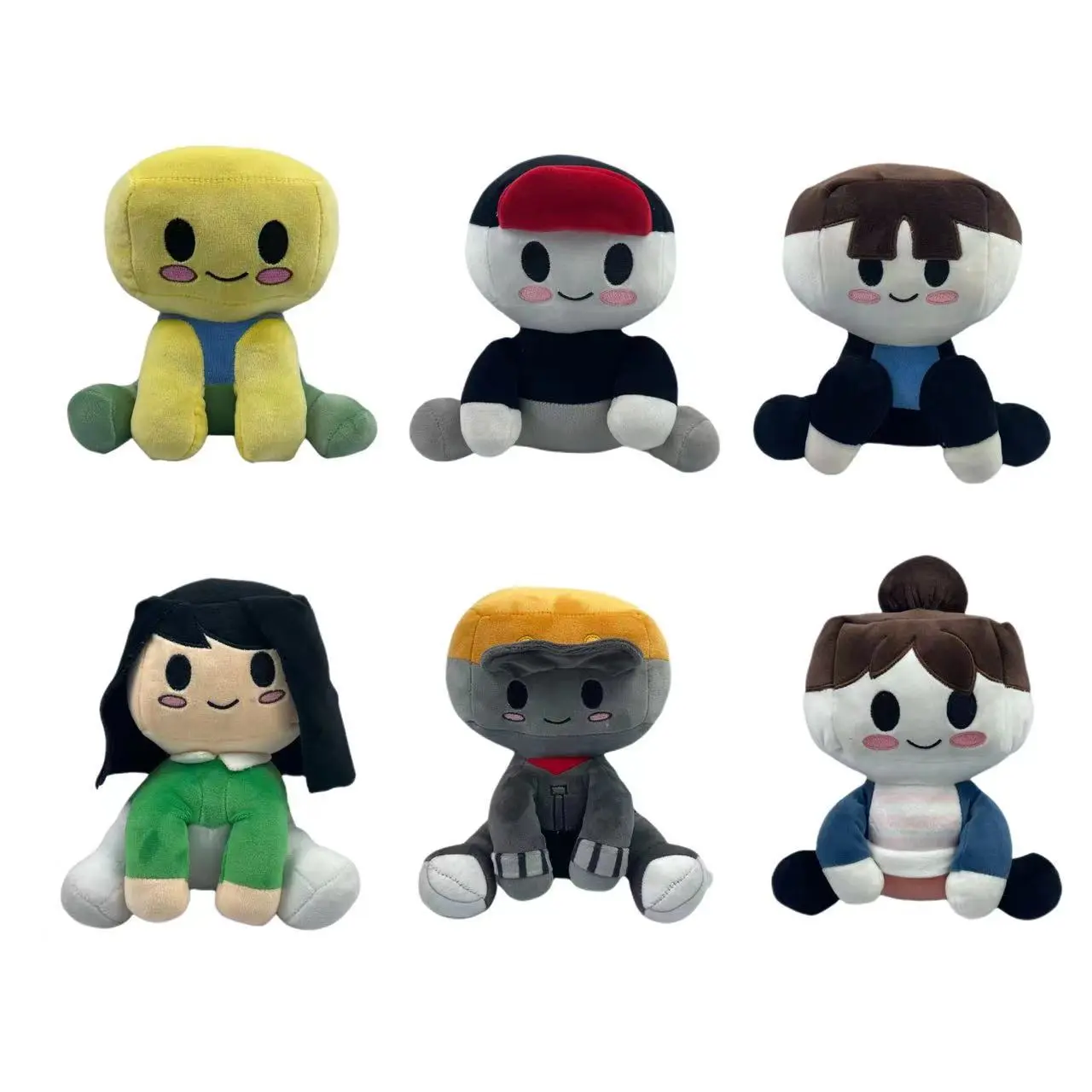 Blox Buddies Plush Toy Cartoon Game Character Doll Soft Stuffed Plushies Anime Game Peripheral Figure Gift for Kids Fans
