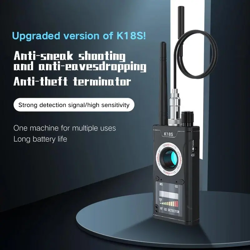 Multifunction GPS Tracker & Multi-Mode Hidden Camera Detector, Anti-Spy Bug Scanner with Infrared Detection, Portable  Scanner Multi-Functional  RF Signal  Detector    for Car GPS & Wiretapping Devices