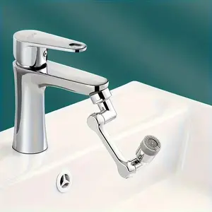 Extension Rotate Robotic Faucet Extender Arm Tap Universal 1080 Swivel Spray