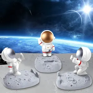 Creative Astronaut Phone and Tablet Stand, Durable Abs Material, Fun Cartoon Design, Perfect for Home, Office, Online Classes, Astronaut Decor