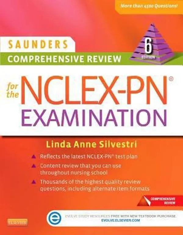 Used Saunders Comprehensive Review for the NCLEX-PN® Examination (Paperback) - Linda Anne Silvestri PhD-RN-ANEF-FAAN, English, Nursing School Prep, Full-Color Design, Introductory Chapters, 4,500 Test Questions, Companion Evolve Site