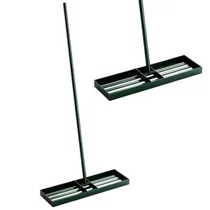Lawn Leveling Rake – Heavy Duty Yard Leveling Rake. 36" x 10" Head with 66.5" Handle. 36" Wide for Large Area Coverage. Rust-Resistant Powder-Coated Steel