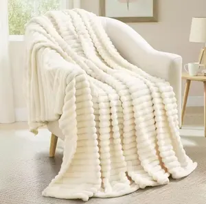 [Purchase Designated Item to Claim One Free Gift] POUUIN Faux Fur Throw Blanket – Luxury Lightweight, Soft & Hypoallergenic, Machine Washable Double-Sided Fluffy Blanket for Couch, Bed or Chair, Home Decor outdoorfun