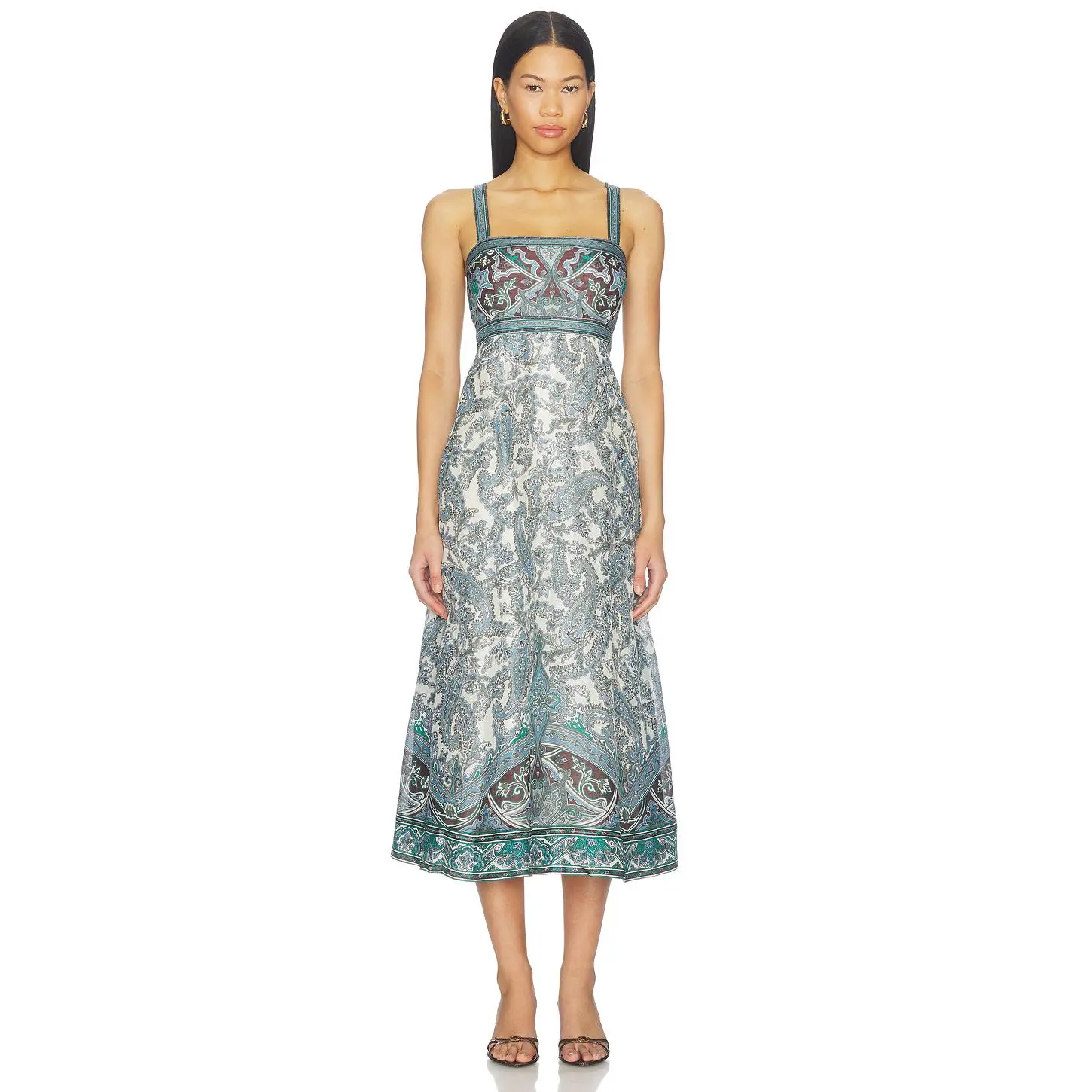 Veronica Beard Rye Dress in Ecru Multi