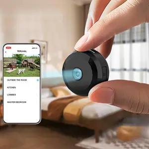 Rechargeable Mini Camera, 2.4GHz WiFi Micro Camera, Wide Angle Monitoring Camera, Remote Viewing Camera for Home Security, Wireless Security Cameras