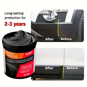Universal Plastic Rubber Repair Paste 150g, Car Interior Refinish Wax, Tire Gloss Maintenance, & Fade Prevention, Scratch Fixer