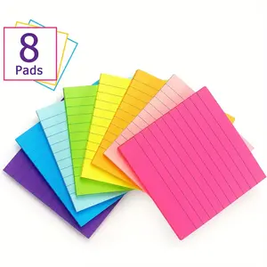 4/8 packs (180/360 sheets) of highly adhesive and powerful sticky sticky note paper, convenient and brightly colored note stickers, suitable for office, school supplies, note paper, stationery and other purposes, Sticky Labels
