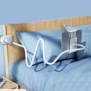 Phone Stand, Tablet Holder, Goose Neck Phone Tablet Stand, Bedside Phone Stand, Universal Phone and Tablet Mount, Flexible Phone Holder, Multipurpose Phone Holder, Smartphone Holder