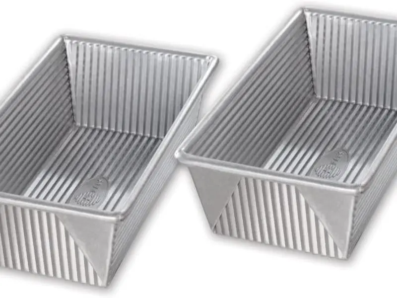 USA Pan 1 Lb Loaf Pan Set, Kitchen Bakeware Bread & Loaf Tin
