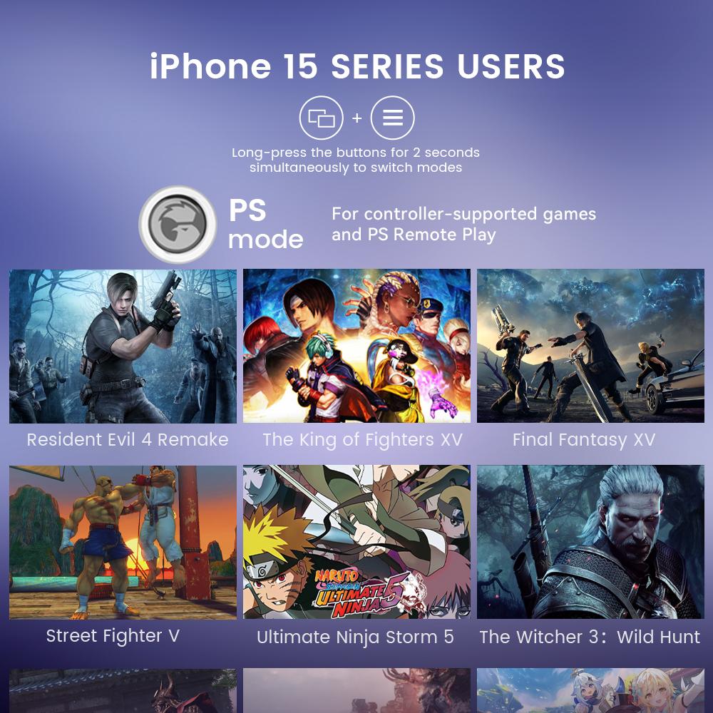 GameSir G8 Galileo Type-C Mobile Gaming Controller for Android & iPhone 15 Series (USB-C) Accessories Console Smartphone