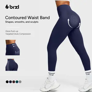 BRXL BrxlGrit Women's High Waisted Scrunch Butt Lifting Leggings - Tummy Control Seamless Compression 4-Way Stretch Squat-Proof Non Gym Sportswear Bottoms for Yoga Running #summer outfits #4th of july outfits #cute summer outfits#vacation outfits-1