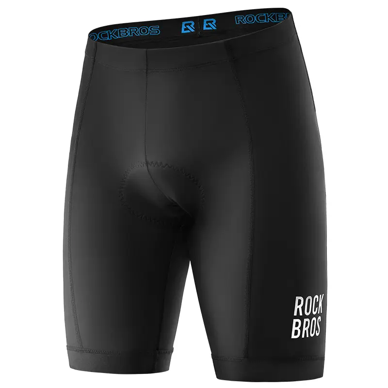 ROCKBROS Men's 3D Print Athletic Wear Shorts - Male Polyester Blend Padded Seat Cycling Shorts with Water-Resistant, Breathable, Moisture-Wick, Quick Dry Features, Sporty Chic, Multi-Size, Snug Fit