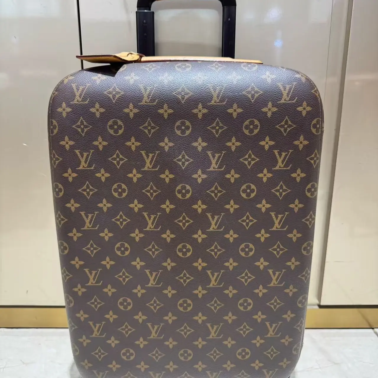 Pre-owned Louis Vuitton Leather Face Luggage, Pre Loved Luxury Travel Bag