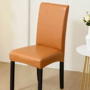 Universal Leather Dining Chair Covers Set, Thickened All-Season Protector, Anti-Splash, Suitable for Living Room & Kitchen Chairs