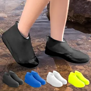 Women's Men's Non-Slip Shoe Covers Waterproof Reusable Elastic Boot Protectors Overshoes for Rainy Day Use