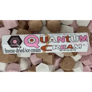 O.M.Geeks Ltd Quantum Cream Freeze-Dried Ice Cream Astropolitan (Vanilla, Chocolate, Strawberry) 2 Pack and  7 Pack and 21 Pack Candy Sweet Non-Dairy Nut-Free Gluten-Free Snack