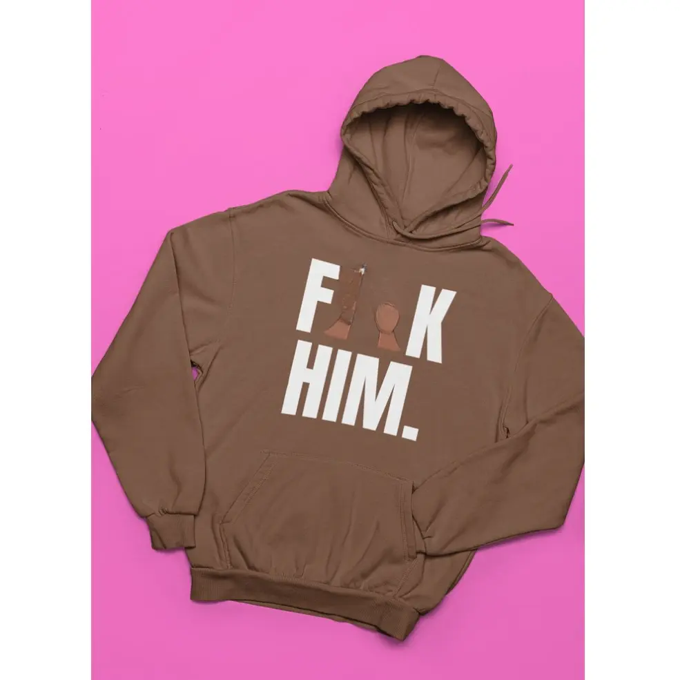 F HIM Club Hoodie - Limited Seasonal Colorway - Oversized Fit - Soft Cotton - Warm Mocha Brown - Pullover Style - Healing in Style