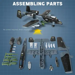 A10 Airplane Assembly Model Plastic Kit for Adults, Perfect Desktop Decoration and Collectible Gift for Enthusiasts and Holidays