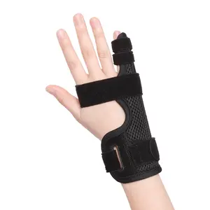 Pinky Finger Metacarpal Splint - Adjustable Aluminum Finger Support Brace for Trigger Finger, Tendonitis & Mallet Finger, Removable Splint for Men & Women