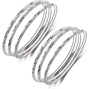 925 Sterling Silver Plain Cuff Bangle -  Mother’s Day Gift for Mom & Wife - Simple Adjustable Silver Jewelry for Women
