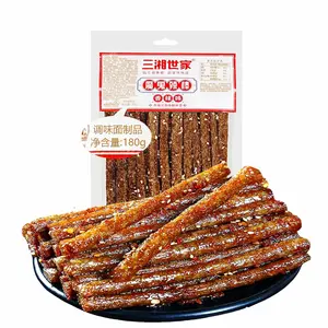 Latiao Spicy Strips, Chinese Spicy Sticks, Chinese Snacks, 6.34oz/180g (1), Sweet and Spicy Gluten Latio, Instant Classic Hot Spicy Flavor Chinese Snack Food, Spicy Strips Latio for Office, Vegan