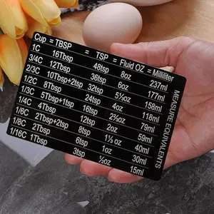 Magnetic Kitchen Conversion Chart, 1 Count Measurement Conversion Chart Magnet, Kitchen Accessories, Room Decor