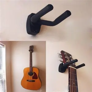 1PC Guitar Holder Wall Mount Stand Wall Mountable Parts and Accessories Home Instrument Display Guitars U Shaped Hook Wall Hangers Guitar Picks
