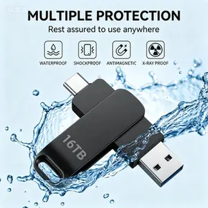 2026 New 16TB USB 3.2 Flash , High Speed Waterproof Metal Pendrive pen drive flash disk