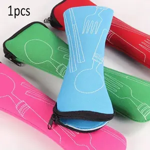 Portable Utensil Storage Bag, Small Fork Spoon Knife Holder, Perfect for Travel Picnic Camping Outdoor Adventure, Camping Accessory, Travel Accessories