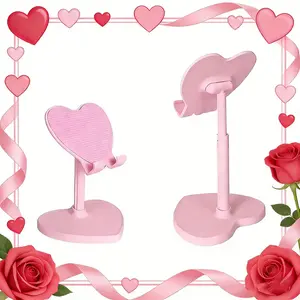Romantic Heart Phone Stand Extensible, Perfect Gift for Valentine's Day, Fashion Desktop Decoration, Portable Non-Slip, Multi-Scene Use, Phone Holder
