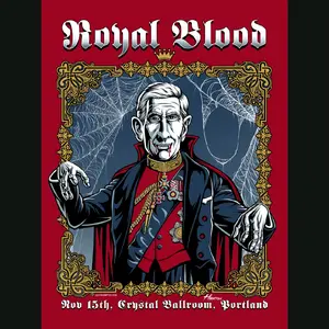 Royal Blood screen printed rock poster