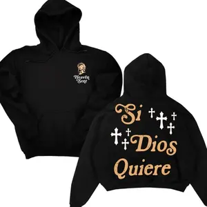 Si Dios Quiere Hoodie, Heaven Sent Religious Graphic Hoodie, Spanish Christian Faith Hoodie, heaven sent hoodie immigrants, Faith-Inspired Fashion