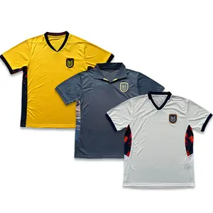 Fan version For men S-4XL 2026 Football Jersey Match Football Jersey Training Football Jersey Special edition Football Jersey/ Ecuador Yellow Black White Home Away Soccer Jersey /Short Sleeve Quick-drying Breathable Stretchy Cheap Top