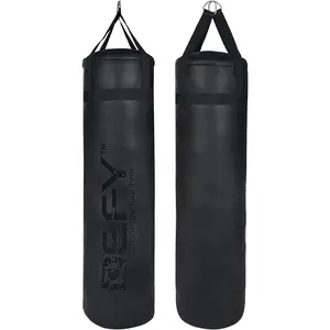 DEFY Challenger Heavy Duty Punching Bag - Boxing Bag Made from Premium PU Leather - Punching Bag for Boxing, MMA, Fitness Training, Kick Boxing, Muay Thai Workout - Unfilled Bag