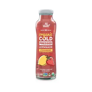 Bright Organic Cold-Pressed Strawberry Lemonade - 12 Pack