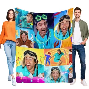 Danny Go Flannel Blanket Soft Warmed Throw for Bed Sofa Kids Baby Birthday Gift