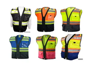 Class II High Visibilty  Safety vest in various colors / ANSI RATED Class 2 safety vest with ID Pocket